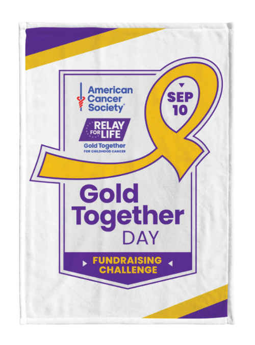 Gold Together Day blanket mockup